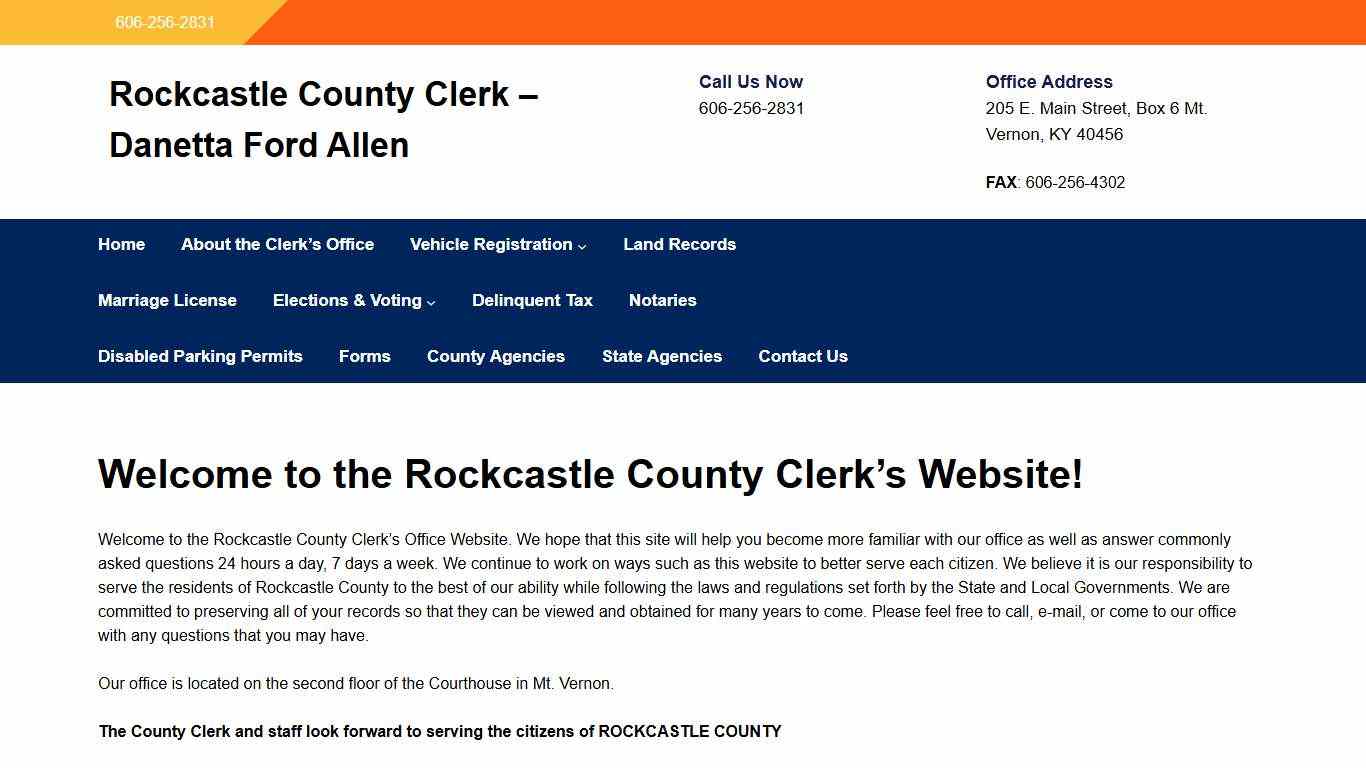 Rockcastle County Clerk – Danetta Ford Allen
