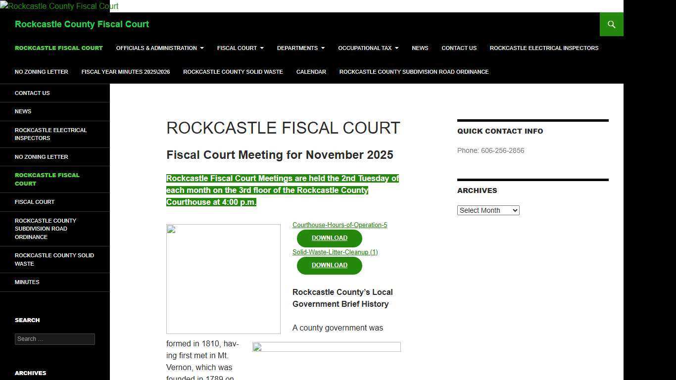 Rockcastle County Fiscal Court